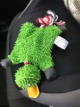 Perro de juguete duradera lindo papá pato haciendo sonido perro de peluche juguetes masticables para cachorros formación juguetes para la dentición para pequeños perros mediano