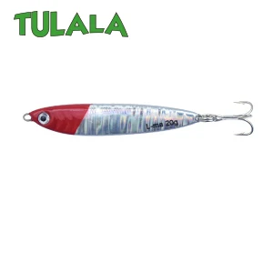 Tulala металлическая литая 20 г джиговая блесна для швартовки, литье свинца, рыбы, SeaBass, рыбалка на щуку Приманка снасти, вобберы, жесткие приманки - Цвет: Red Head Silver