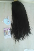 AISI BEAUTY-Peluca de cabello sintético para mujer, cabellera larga y Lisa, color negro, Natural, resistente al calor, marrón y rojo