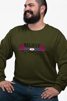 

Angemiel Wear Believe Yourself In Green Men 'S Sweatshirt