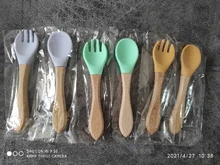 Cuchara de alimentación de silicona para niños, herramientas de alimentación de bebé, Material de grado alimenticio, vajilla, utensilios para niños pequeños, regalos para niños, 1 ud.