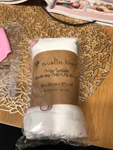 Muslinlife bebé Swaddle Wrap suave de algodón de bambú manta cochecito de bebé uso lindo conejito narval manta de bebé 120*120cm