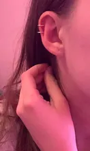 Pendiente de cartílago falso para mujeres y hombres, Clips de oreja sin Piercing, de hojas doradas, joyería, regalos al por mayor