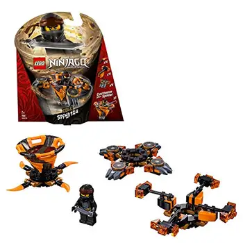 

LEGO Ninjago - Spinjitzu Cole, funny black and orange ninja peonza toy (70662) , color/model assortment