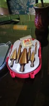 3 Drill-Bit-Set Saw-Tool Hole-Cutter Wood-Cone Step Metal Hss Steel Titanium 6 6