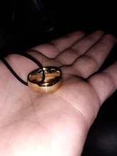 Anillo de boda para hombre, de acero inoxidable, Color dorado/Blanco/negro