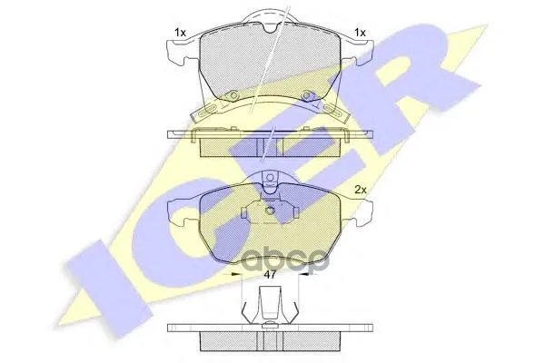 181248_колодки Дисковые Передние! Opel Astra G 1.8i-2.2i/Tdi&16v 98 Icer 181248 Icer арт. 181248