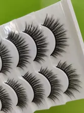 SEXYSHEEP-pestañas postizas de visón 3D, 5 pares, gruesas, naturales, hechas a mano, suaves, maquillaje, extensión de pestañas