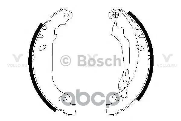 0986487556 BOSCH БАРАБАННЫЕ КОЛОДКИ