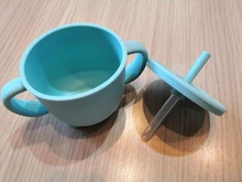 Fuente de alimentación de bebé, tazas para bebé, tazas para bebé, de silicona, a prueba de fugas