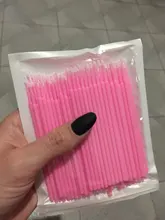 Microaplicadores duraderos, cepillo desechable Individual, herramientas de eliminación de pestañas, Mini cepillos de maquillaje, utensilio de extensión de pestañas, 100 Uds.