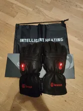 Savior Goatskin-guantes calefactables con batería eléctrica, para deportes de invierno, motociclismo, esquí, pesca, caza, SHGS06