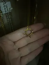 DOTIFI 316L collar de acero inoxidable Chapado en étnicos tótem solar collares con colgantes encanto mujeres cumpleaños fiesta de joyería de moda