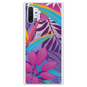 

WP017 Leaves costume drawing stand case for Samsung Galaxy Note 10 Plus