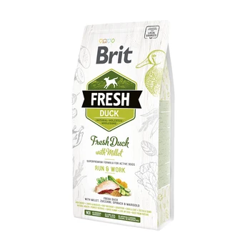 

Brit 12 kg fresh duck with millet active run & work duck with bee for active dogs 1 pc