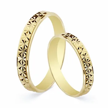 

Alliance 18k gold carved Diamond 3mm. [AA1866GR] -Customizable-RECORDING INCLUDED IN THE PRICE