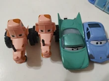 Disney Pixar Cars 3-Rayo McQueen Mater Pision Cup Mater 1:55, juguete de coche de aleación de Metal fundido a presión, regalo de cumpleaños para niños