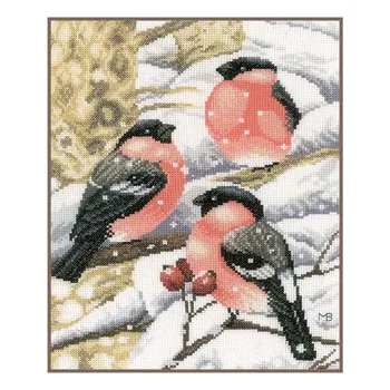 

Pn-0169675 set for embroidery lanarte 'snegiri on the ham '21*27 cm