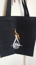 Freddie Mercury-Bolso de compras con letras divertidas para mujer, bandolera de lona de gran capacidad, estilo Harajuku