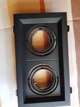 LED Downlight Fixtures Grille-Light Frame Gu10-Bulb Mr16-Fitting LEDIARY Recessed Double-Three