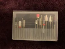 Caja de almacenamiento clara de 10/20/30 ranuras para limas de uñas, contenedor para accesorios de uñas