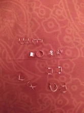 12pc de acero inoxidable Clip oreja manguito aretes falso cartílago pendientes lote Clip no perforante en pendientes para las mujeres