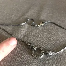 Collar con cadena larga de plata auténtica para mujer, colgante de piedra de marcasita S925, collar de plata tailandesa, joyería