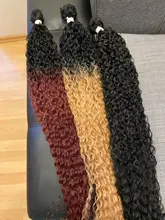 FASHION IDOL-mechones de cabello de cola de caballo rizado, extensiones de cabello sintético largo suave de 34 pulgadas, 100g, marrón, Rubio