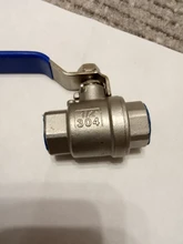 Stainless-Steel Ball-Valve Vinyl-Handle Female SS304 BSPT with 1-1/2-2P Full-Port 3/8-