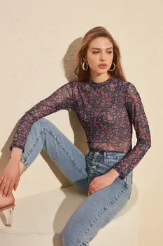 

Trendyol Pattern Gauze Knitted Blouse TWOSS20BZ0448