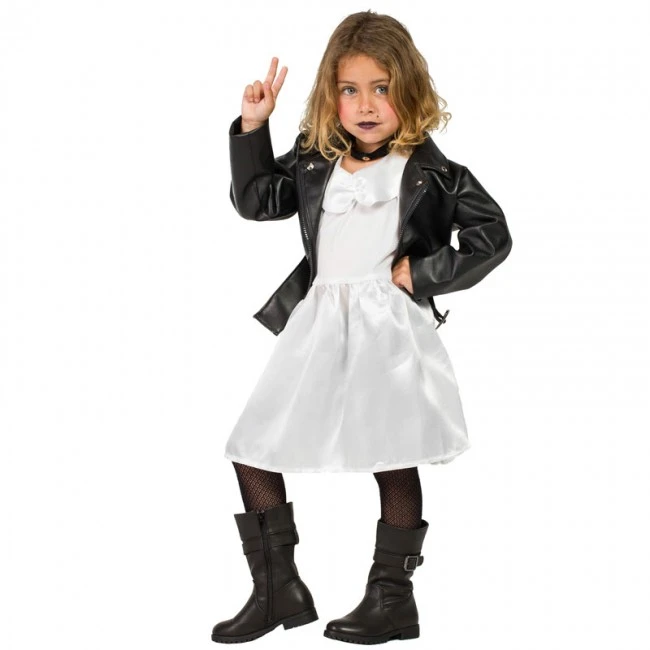 Chucky Braut Tiffany Kostum 7 9 Jahre Fur Madchen Gunstige Karneval Cosplay Halloween Und Party Kleid Bis Girls Costumes Aliexpress