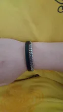 Sifisrri-Cadena de eslabones cubanos para hombre y mujer, brazalete de acero inoxidable de 3/5/7mm, color negro y dorado, joyería Unisex