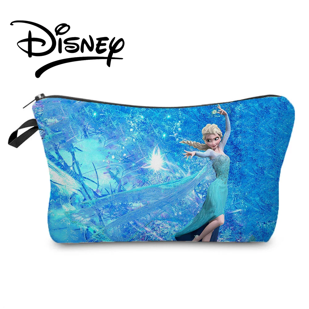 Disney Princess Shoulder Bag High Capacity Girl Shoulder Bag Eco Reusable Snowman Printed Tote Frozen Handbags Travel Beach Bag