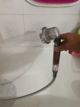 Bath-Head Shower Adjustable High-Pressure Stone Stream Negative-Ion Handheld Ce 