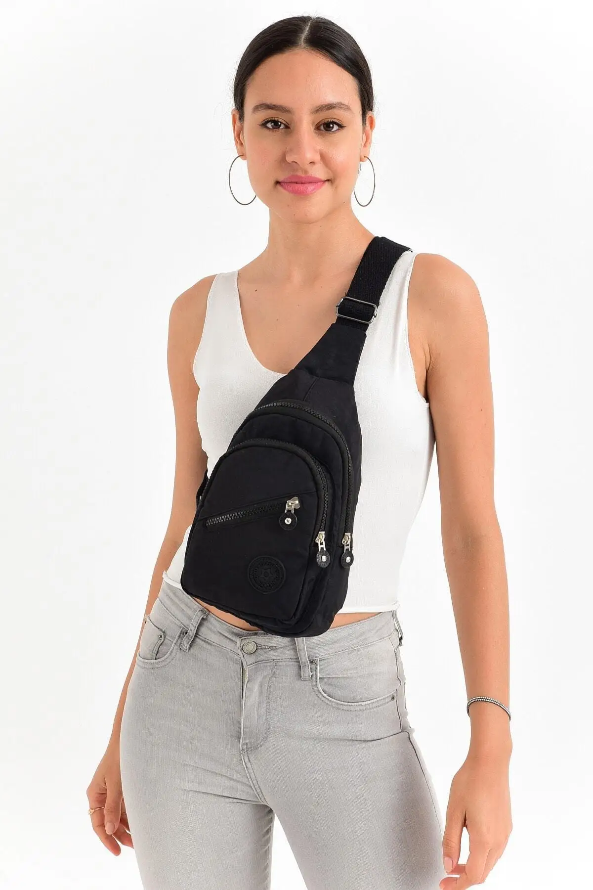 Women High Capacity Handbag Casual Fashion Accessories Phone Coin Purse Shoulder Strap Multi Compartment Zipper Handbag