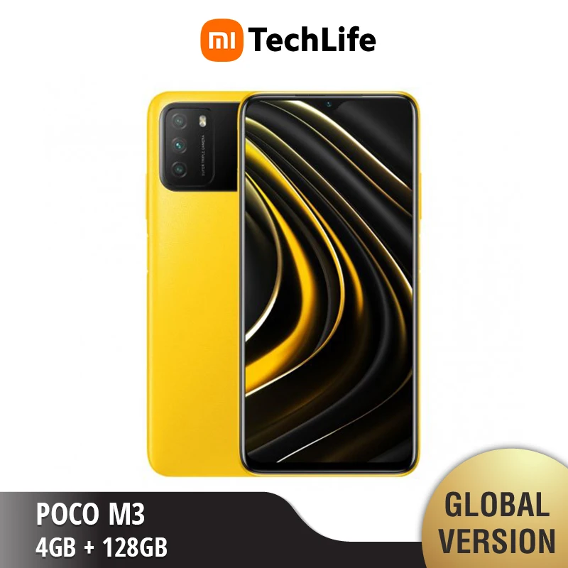POCO-teléfono móvil M3, versión Global, 4GB de RAM, 128GB ROM (Nuevo/sellado)