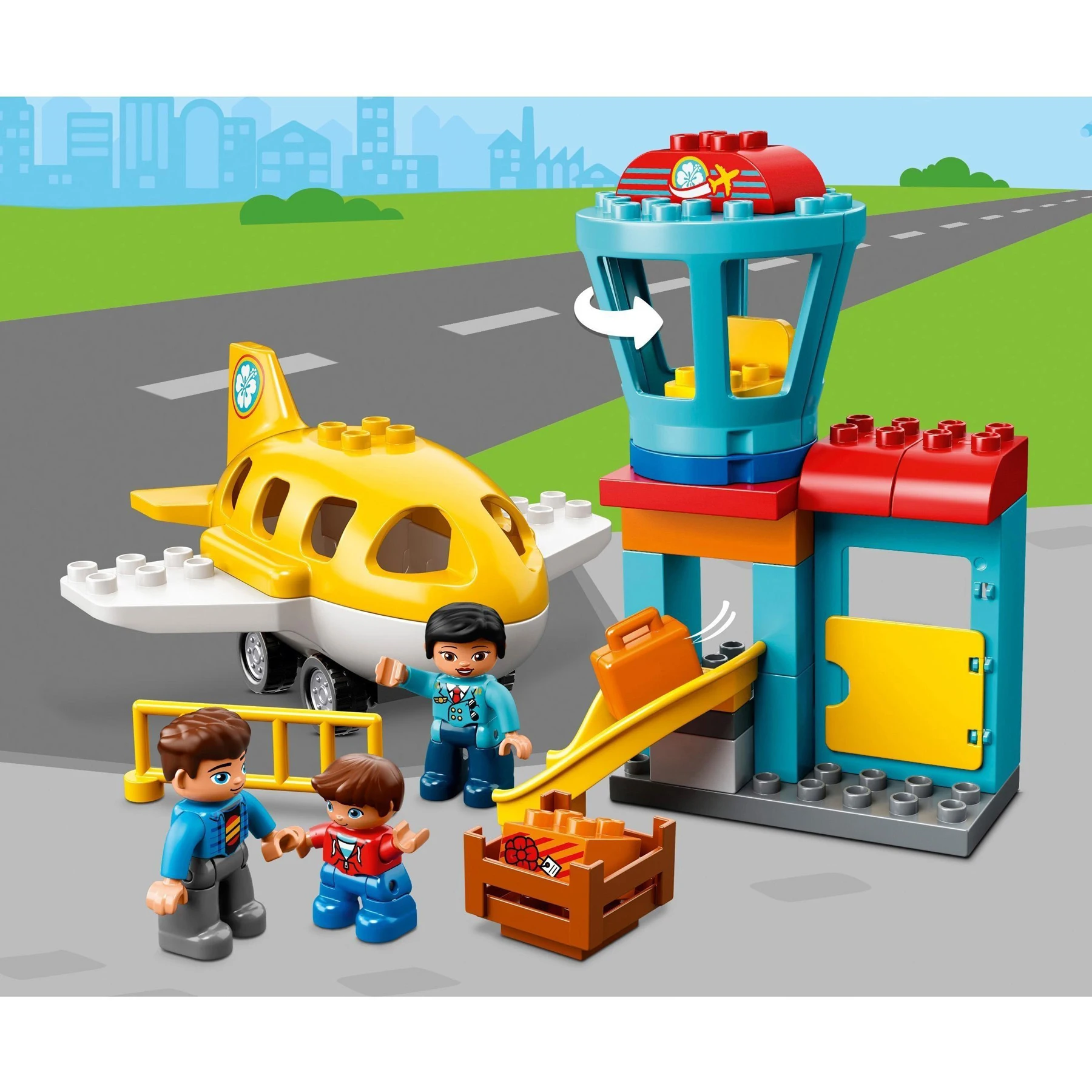 Designer Lego Duplo town 10871 Airport lego constructors, lego, lego for boys, gift for a boy, gifts for children, a gift, constructors, toys for boys, lego vehicles, cars, transport