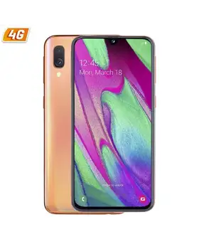 

SAMSUNG GALAXY A40 CORAL mobile phone-5.9 '/14.9CM - CAM (16 + 5)/25MP - OC (1.8GHZ + 1.6GHZ) - 64GB - 4GB RAM - ANDROID-4G-