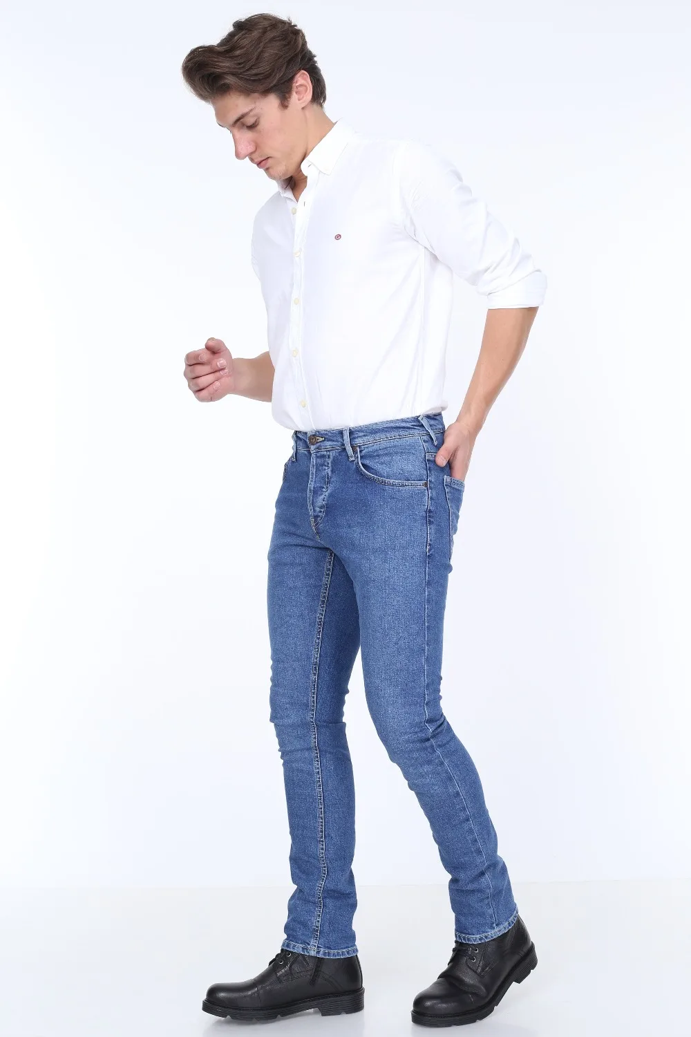 HW мужские джинсы 14946-2 Slim Fit, стрейч, стиль Сделано в Турции, реальный европейский размер, комфорт, турецкий, Стильный, Homme