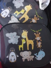 2 uds de dibujos animados lindo parasol de coche cubierta de protección UV cortina de ventana lateral parasol para bebé niños de coche Universal estilo plegable