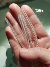 Diseño de Fashin, 10CM, 4 piezas, bricolaje, transparente, Vintage, espiral, tamaño del anillo, protector, reductor, herramientas y equipos de joyería