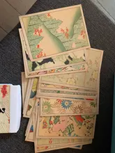 Monet-set de 30 hojas de sobres para postales de artistas famosos, tarjetas postales en inglés, ilustraciones, Serie de Museo de Arte, Picasso, Van Gogh