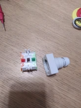 Interruptor de botón de parada de emergencia, equipo de elevación, bloqueo automático, tapa roja tipo seta 1NO 1NC DPST, CA 660V 10A