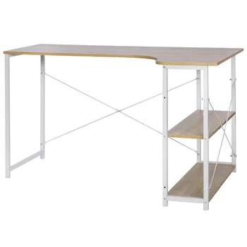 WOLTU 1PC Computer Table L-Shaped Office Desk  PC Laptop Table Workstation Study Writing Desk Dining Gaming Table