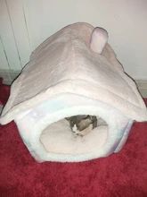 Casa Acogedora de invierno para perros y gatos, cama de mascota cachorro de lujo para perros pequeños, perrera esponjosa para dormir en interiores, tienda de nido, mediana y grande