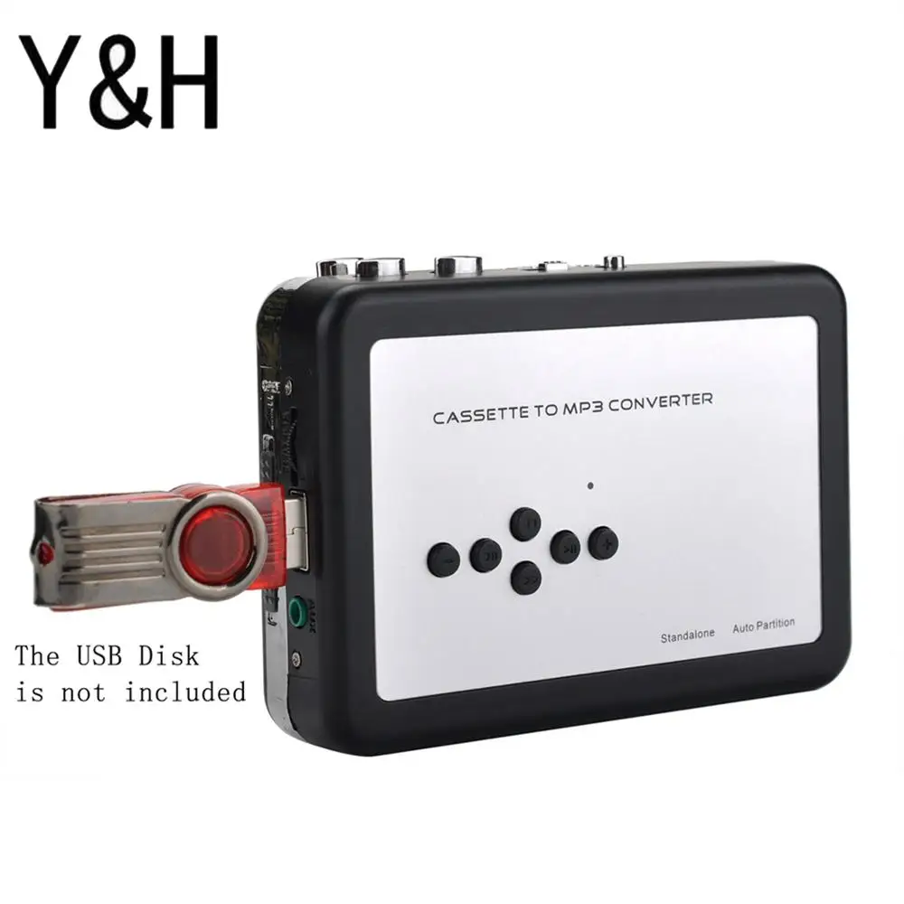 Y & H кассетный плеер записывающий ленту в MP3 цифровой конвертер ЗАХВАТ USB кассеты