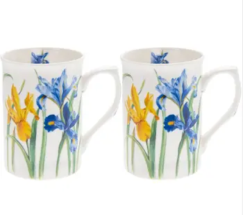 

Set of irises mugs 2 pcs 300 ml
