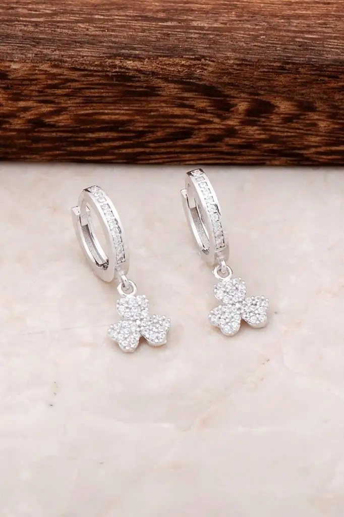 

Clover Silver Ring Earrings 4521 High Quality Hand Made Original Filigree Silver Jewellery Gift for Women