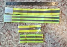 Bandas reflectantes elásticas para brazo, pierna y correas de tobillo, reflectantes de seguridad, cintas de correa para correr por la noche, caminar y ciclismo