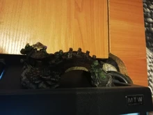 Tanque de peces de acuario decorativo Vintage puente adornos de paisaje árbol para pabellón plantas resina diseño suministros para mascotas casa Decoración